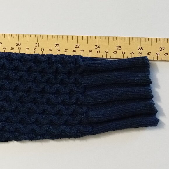 Patagonia Womens Cardigan Sweater Open Front Navy Blue Long Sleeve Cable Knit XS - Picture 8 of 12